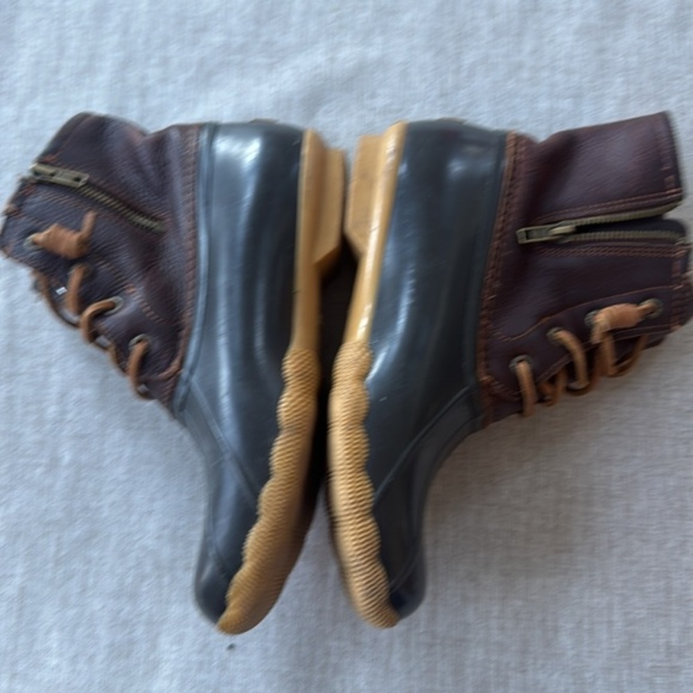 Sperry Saltwater Leather Rubber Waterproof Water Resistant Snow Rain Women’s 7.5 - Picture 11 of 11